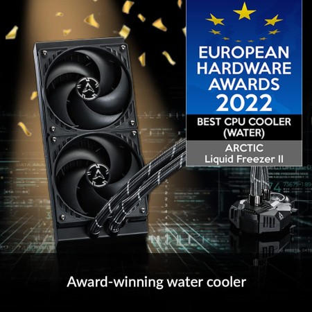 ARCTIC Liquid Freezer II 360 A-RGB - Multi-Compatible All-in-one CPU AIO Water Cooler with A-RGB, Intel & AMD Compatible,