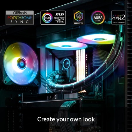ARCTIC Liquid Freezer II 360 A-RGB - Multi-Compatible All-in-one CPU AIO Water Cooler with A-RGB, Intel & AMD Compatible,