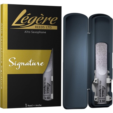 Légère Reeds Premium Synthetic Woodwind Reed, Alto Saxophone, Signature, Strength 3.50 (ASG3.50)
