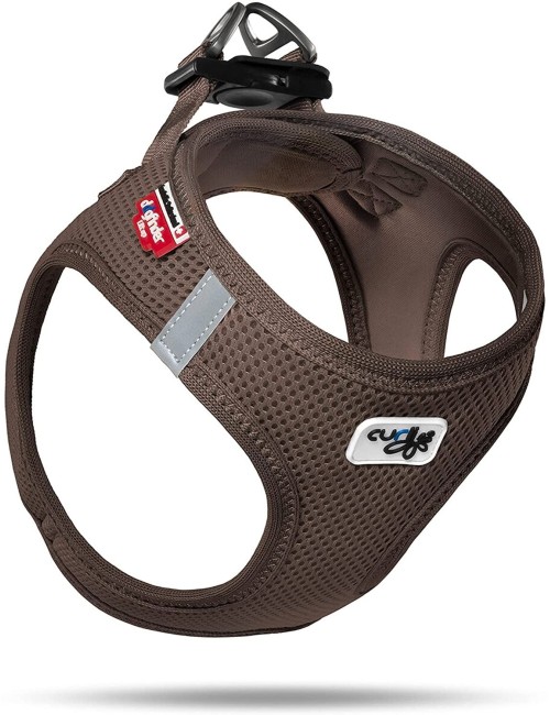 Curli Vest Harness Air-Mesh Dog Harness Pet Vest No-Pull Step-in Harness with Padded Black S