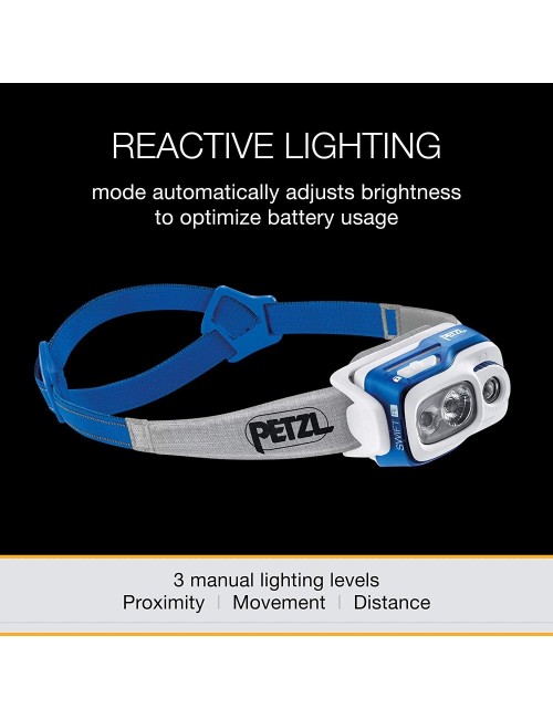 PETZL Swift E095BA02 Headlamp RL 12.5 cm Blue