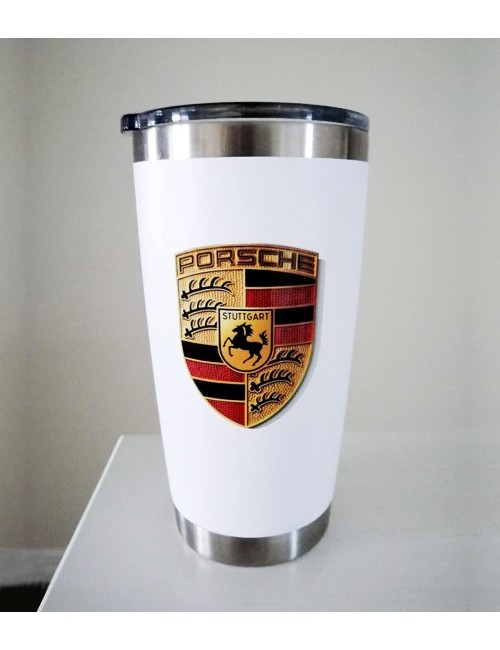 Porsche Crest Sticker Logo (65mm X 53mm) - GT3 RS 4.0/GT2 Style Porsche Emblem Logo Sticker Including Wipe (1)