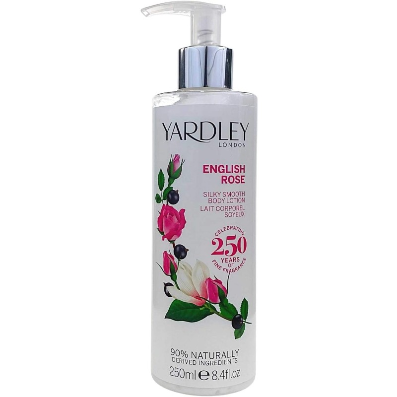 Yardley of London Silky Smooth Body Lotion for Women, English Rose, 8.4 Ounce