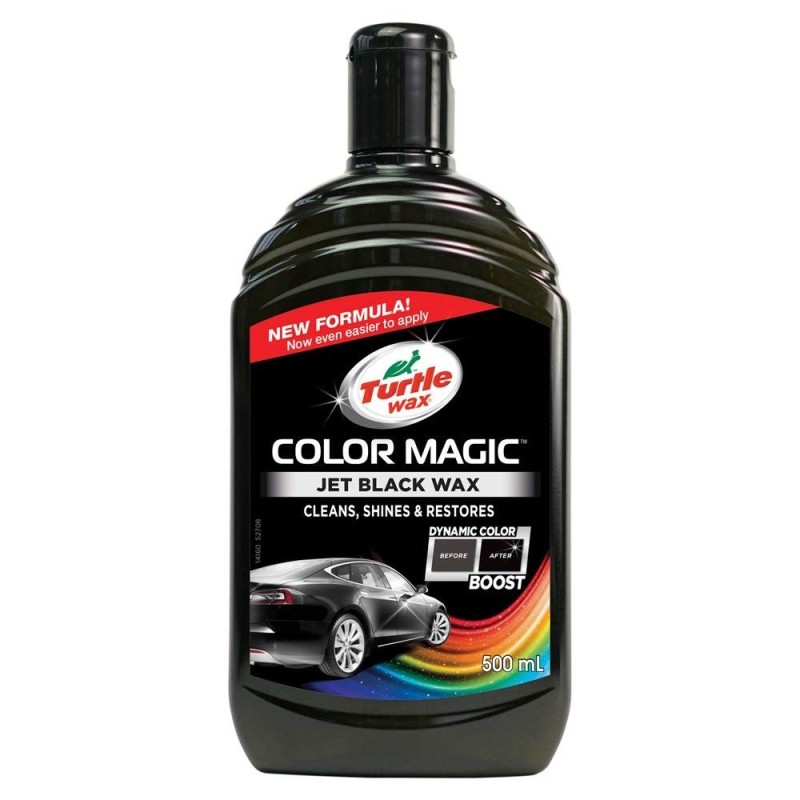 Turtle Wax 52708 Color Magic Car Paintwork Polish & Shine 500ml Black