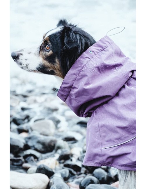 Hurtta Drizzle Coat, Dog Raincoat, Raven, 26 in