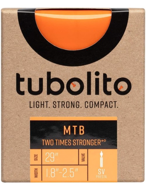 Tubolito - MTB Tubo Lightweight Bike Inner Tube | Light, Strong, Compact, Durable, Puncture and Pinch Flat Protection | for