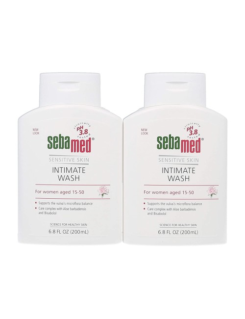 SEBAMED Feminine Intimate Wash pH 3.8 for Microflora Balance with Aloe Vera Mild Organic Based Daily Vaginal Wash Feminine