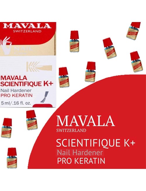 MAVALA Scientifique K+ Keratin Hardener Strengthener, Multi-color, 0.16 Fl Oz