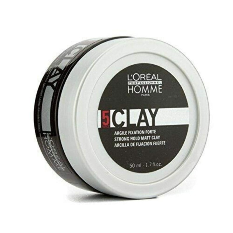 L'oreal | 5 Clay Strong Hold Matt Clay for Men | 50 ml LOREAL PROFESSIONNEL - 1