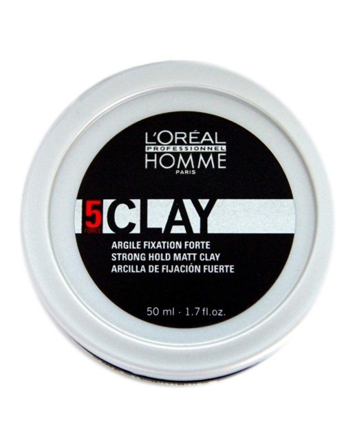 L'oreal | 5 Clay Strong Hold Matt Clay for Men | 50 ml LOREAL PROFESSIONNEL - 2