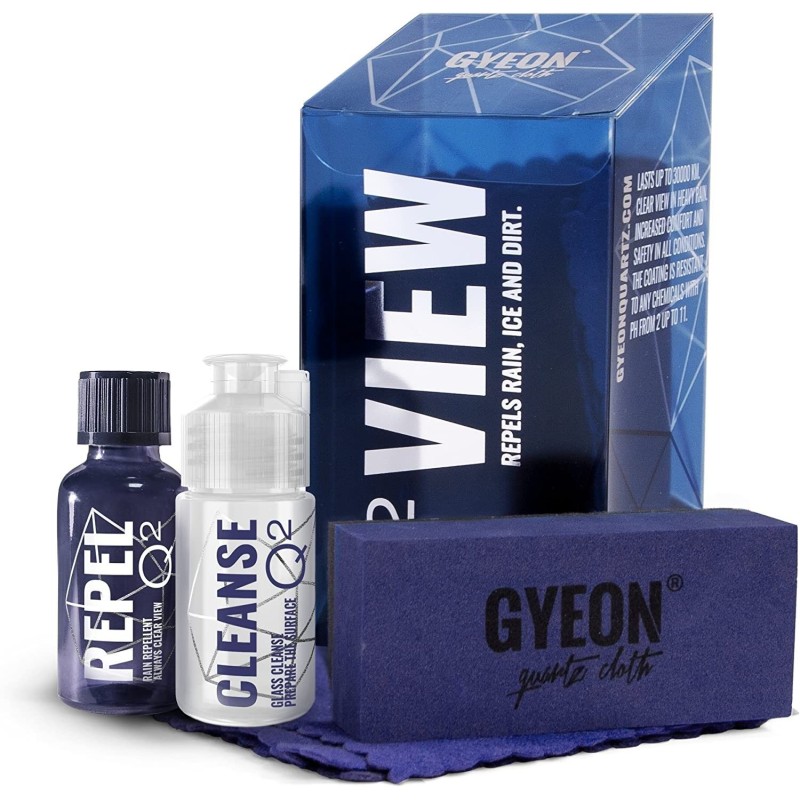 GYEON | QUARTZ Q² VIEW SELF CLEANING CERAMIC SHINE | IMPROVES SAFETY GYEON quartz Cloth - 1