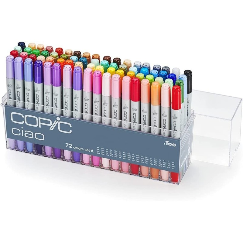 Copic | Premium Artist Markers Set Intermediate Level | 72 color COPIC CIAO - 1