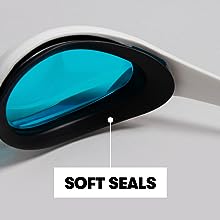arena cobra ultra swipe closeup feature soft seals, comfortable