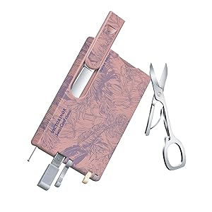 Swiss card innovation new SAK style swiss army knife with scissors in pink