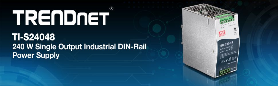 DIN-rail, single rail power supply, rail power products, din rail ups, 240 w din rail power supply