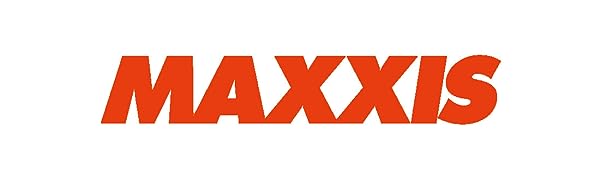 Orange block lettering Maxxis logo.
