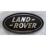 about LAND ROVER OVAL BADGES BLACK ON SILVER -NEW GENUINE PARTS DAG500160 + DAH500330