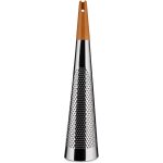 Alessi "Todo" Giant Cheese And Nutmeg Grater in Steel And Wood, Silver