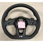 Audi | A4 A5 S4 S5 Q5 SQ5 Half Perforated Flat Bottom | Steering Wheel  35