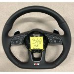 Audi | A4 A5 S4 S5 Q5 SQ5 Half Perforated S Logo | Steering Wheel  34A
