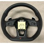 Audi | RS Line A4 A5 S4 S5 Flat Bottom Half Alcantara | Steering Wheel 17B