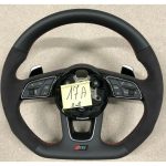Audi | RS Line A4 A5 S4 S5 Flat Bottom Half Alcantara | Steering Wheel 17A