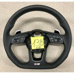 Audi | S-Line A4 S4 A5 S5 Q5 SQ5 Flat Black | Steering Wheel  13B