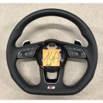 Audi S Logo A4 A5 S4 S5 Half Perforated Steering Wheel 14A