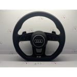 Audi S Logo A4 A5 S4 S5 Half Perforated Steering Wheel (73 2)