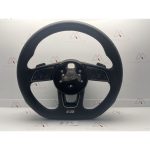 Audi S Logo A4 A5 S4 S5 Half Perforated Steering Wheel 73