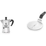 Bialetti - Moka Express: Iconic Stovetop Espresso Maker, Moka Pot 1 Cup (2 Oz - 60 Ml), Aluminium, Silver