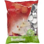 BOLSIUS 100 Pack Tealights White Candles - Unscented Lights with 4 Hour Burning Time - Premium European Quality - Special for