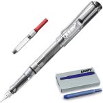 Boxiti Set - Fountain Pen| Medium Nib | 5 Blue Ink Cartridges, Z28 Converter and Wipe