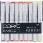 Copic Sketch, Alcohol-Based Markers, 36pc Set, Basic (New ver.)