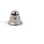 Genuine Volvo 968458, Chrome License Plate Nuts (Set of 4)