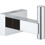 Grohe 40511001 Essentials Cube Robe Hook, Starlight Chrome