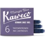 Kaweco Fountain Pen Ink Cartridges for Cartridge Fountain Pens with Short Standard Cartridges in Midnight Blue | Set of 6