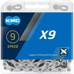 KMC Bike Chain X9, High Performance Bicycle Chain, Unbeatable Durability & Easy Mounting with X-Bridge Outer Plate, Shifting