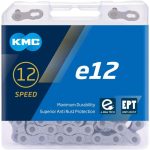 KMC E12 EPT 12 Speed E-Bike Chain, 130 Links, Dark Silver