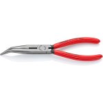KNIPEX Tools - Long Nose Pliers With Cutter, 40 Degree Angled (2621200), 8 inches