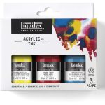Liquitex Professional Acrylic Ink, 1-oz (30ml), Muted Collection, Set of 6