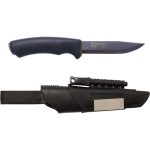 Morakniv Carbon Steel Fixed-Blade Bushcraft Survival Knife With Sheath and Fire Starter, Black, 4.3 Inch