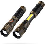 NEBO Slyde King 2,000-Lumen Rechargeable LED Flashlight with 500-Lumen Work Light | Bright EDC & Camping Flashlight with 4 Light