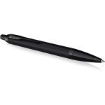 PARKER IM Ballpoint Pen | Matte Black with Black Trim | Medium Point with Blue Ink Refill | Gift Box