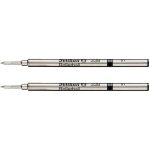 Pelikan 338 Medium Rollerball Refill - Black (Pack of 2)