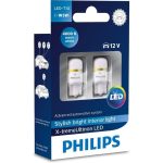 Philips 127996000KX2 X-tremeVision LED W5W T10 6000K CeraLight, Set of 2