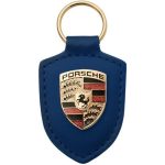 Porsche | Crest Leather Keyfob | Blue