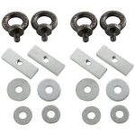 Rhino Rack | 43178 Pioneer Eye Bolt Kit (4) | Black