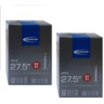 Schwalbe SV21 650B Inner Tubes - 27.5 x 1.5/2.4" (40/62-584), Presta Valve (2 Pack)