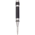 Starrett Automatic Center Punch with Hardened Steel Metal - 100mm Length, 11mm Punch Diameter Tapered Point - 18AA